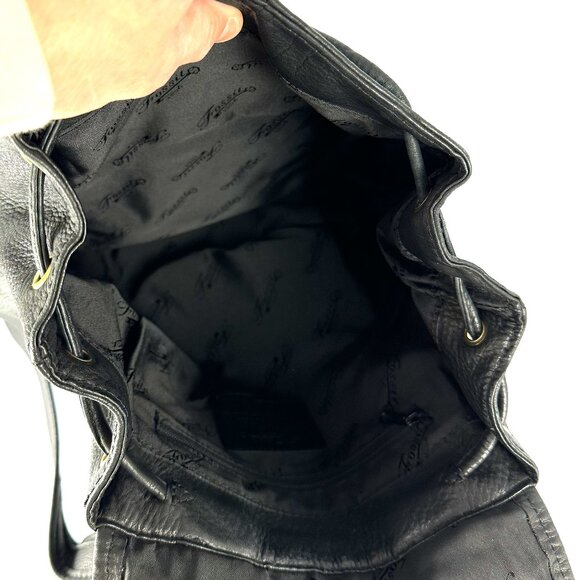 Fossil Black Leather Backpack main image 4